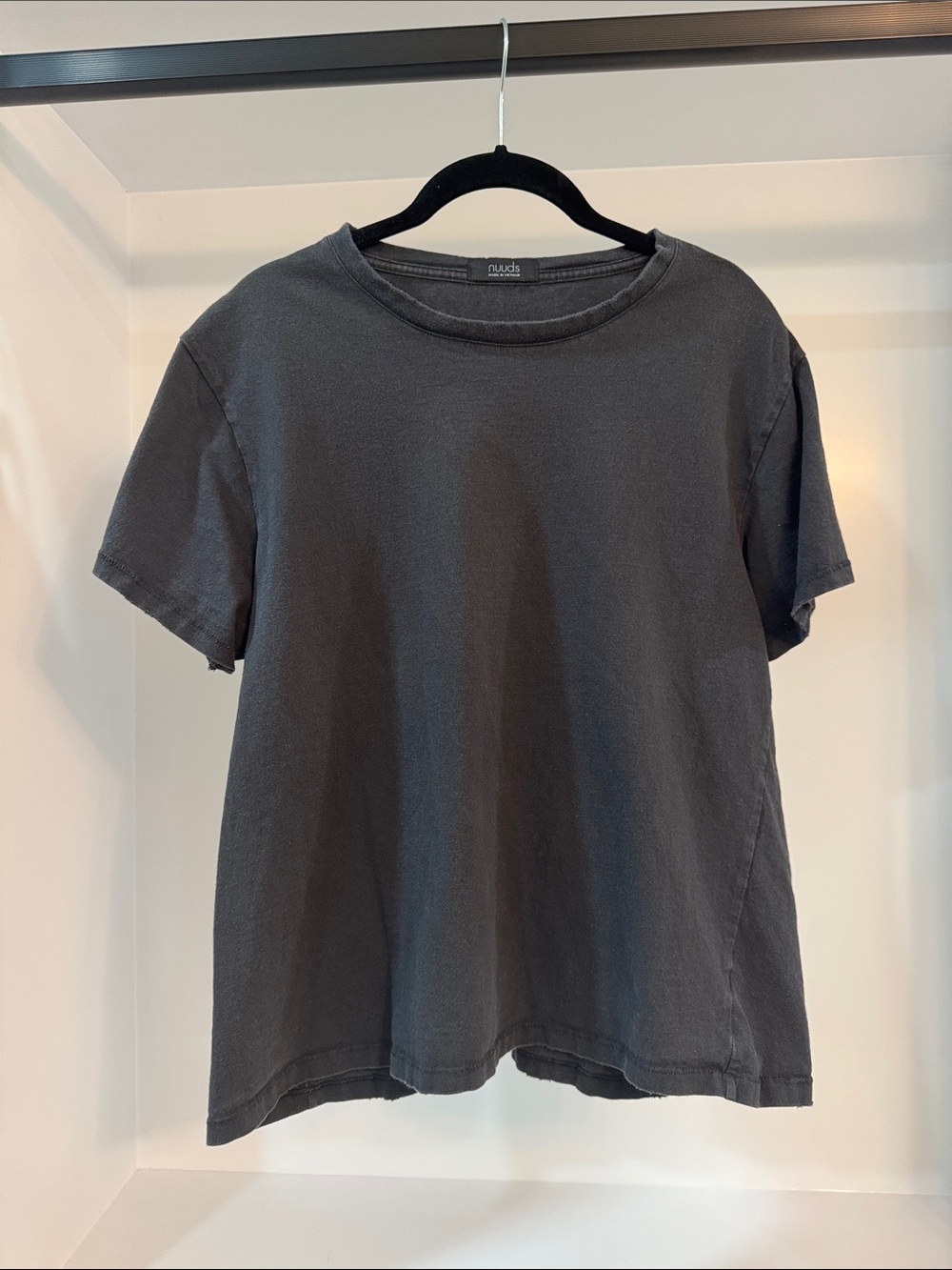 nuuds Black Short-Sleeve Crew Neck Tee